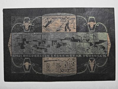 1923年 德国德紧珀斯内克5千万马克 皮革币, 目录编号：Gr 454