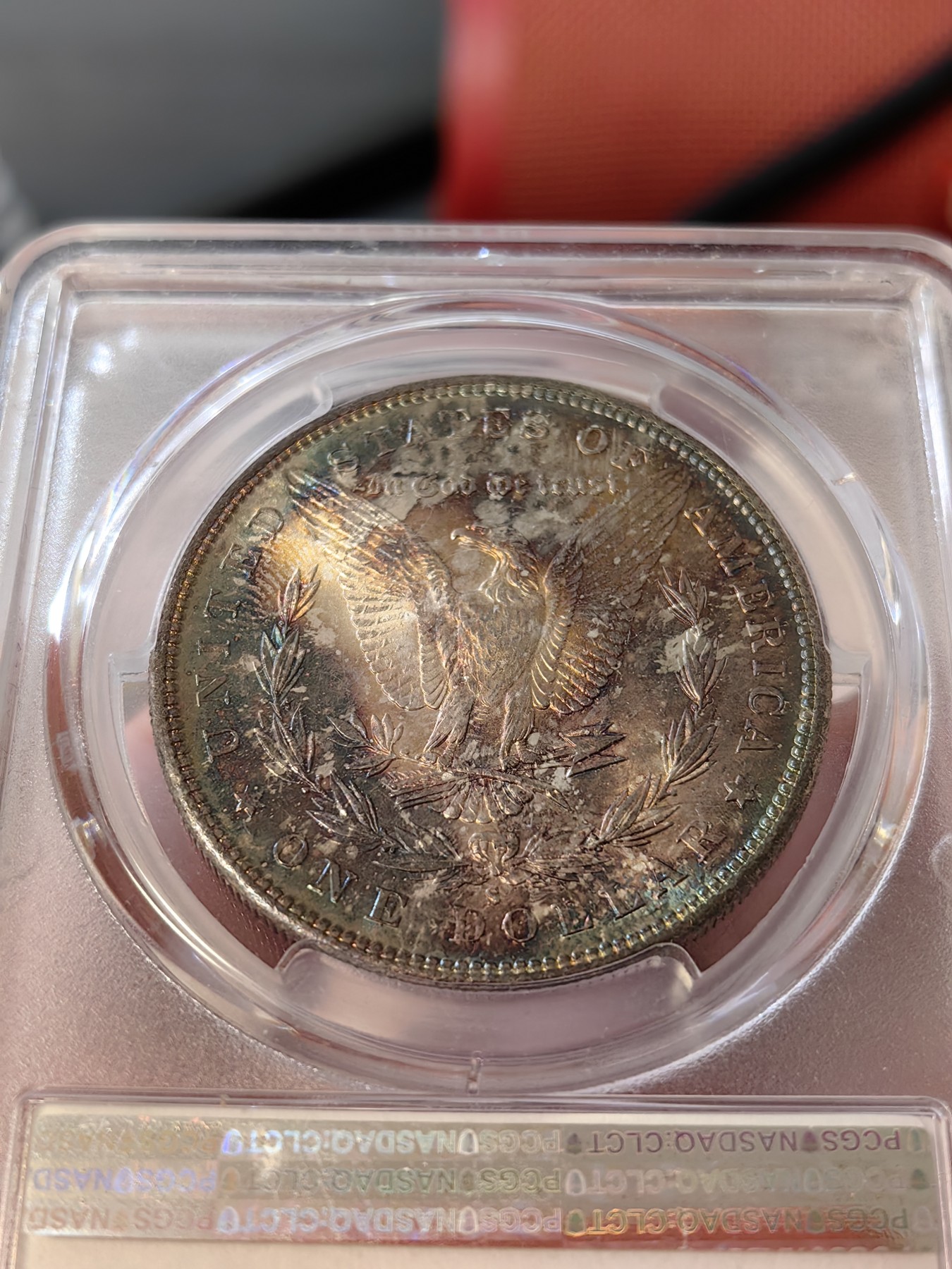 橡树集藏-006场 海纳百川 pcgs-MS66 1881-S 双面彩虹 顶级高分 紫色包浆 底板丝滑 打制锐利 可以自藏的彩虹摩根