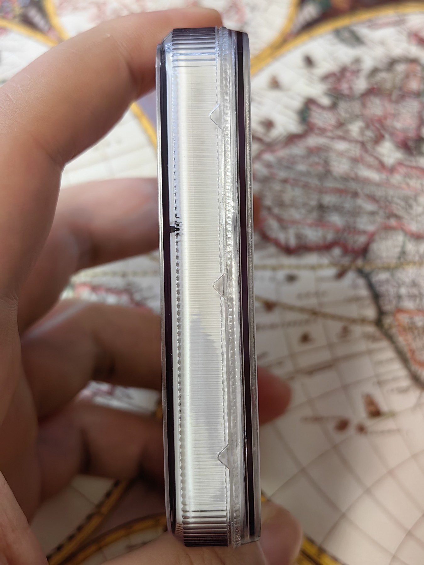 橡树集藏-006场 海纳百川 NGC-61 丹麦艺术家阿尔伯特. 托瓦尔森，1837，“爱神”大银章（46mm,45g),老包浆，低评好状态，背面图案为厄剌托手持七弦琴，丘比特持弓依偎。