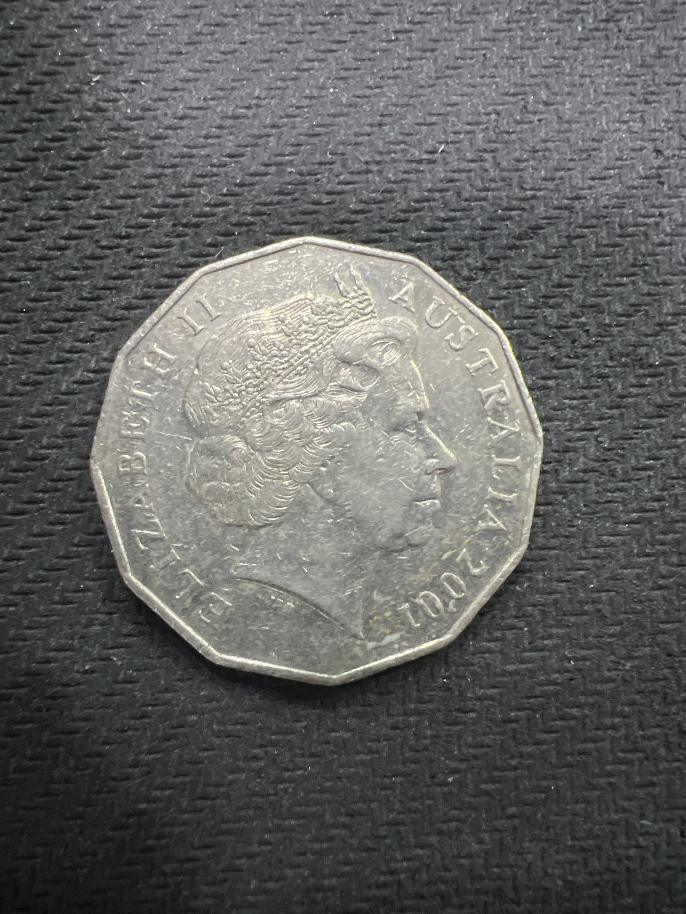 飞翔风筝第三场拍世界纸币银币硬币 澳大利亚2001年女王袋鼠鸵鸟纪念币