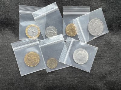 【币观天下】第227期钱币拍卖 - 法国比利时 混合纪念币7枚