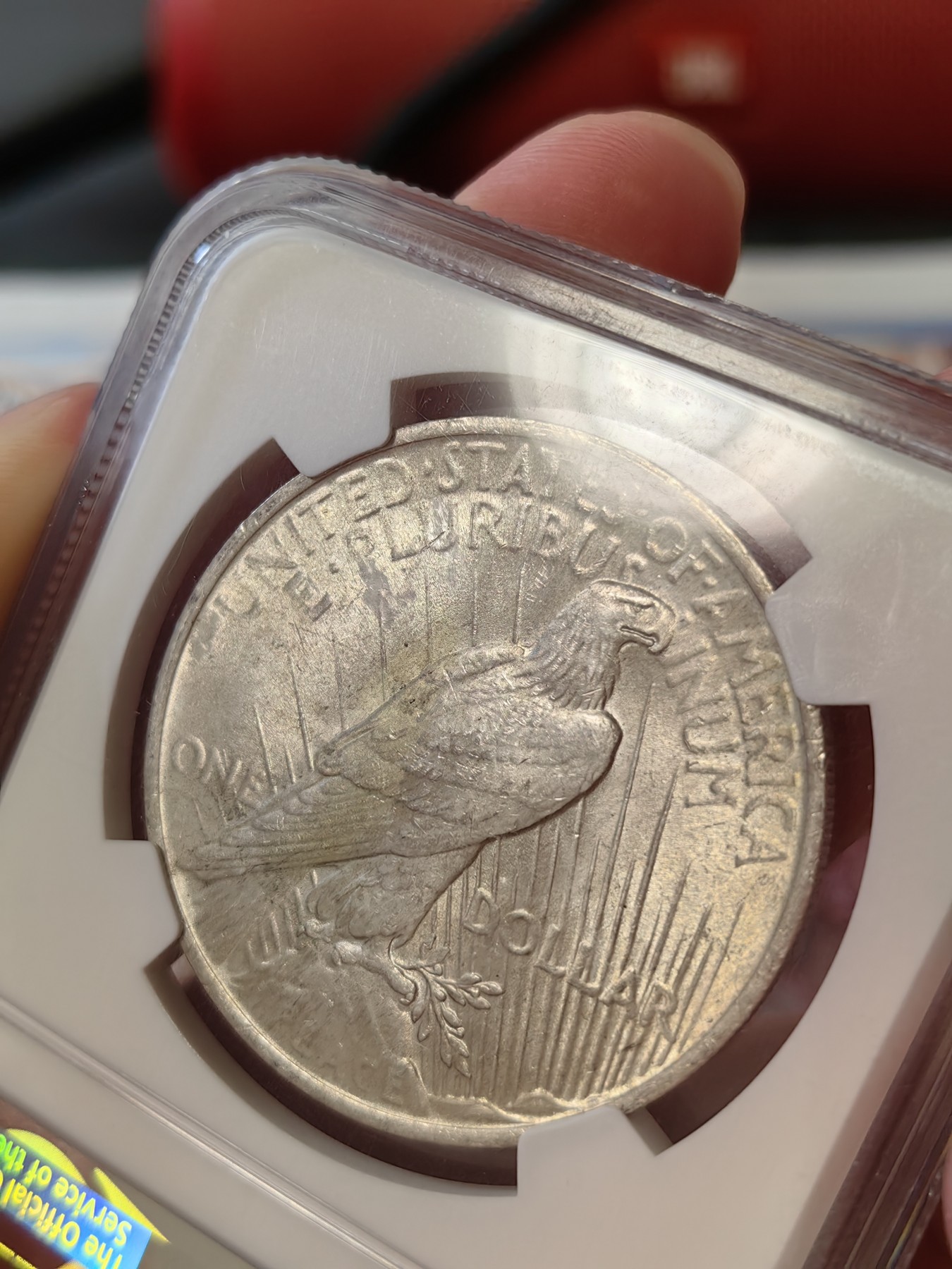 橡树集藏-006场 海纳百川 ngc-MS64  1923年美国和平1美元银币 柔美自由女神 浮雕完好打制佳 顶级车轮霜光