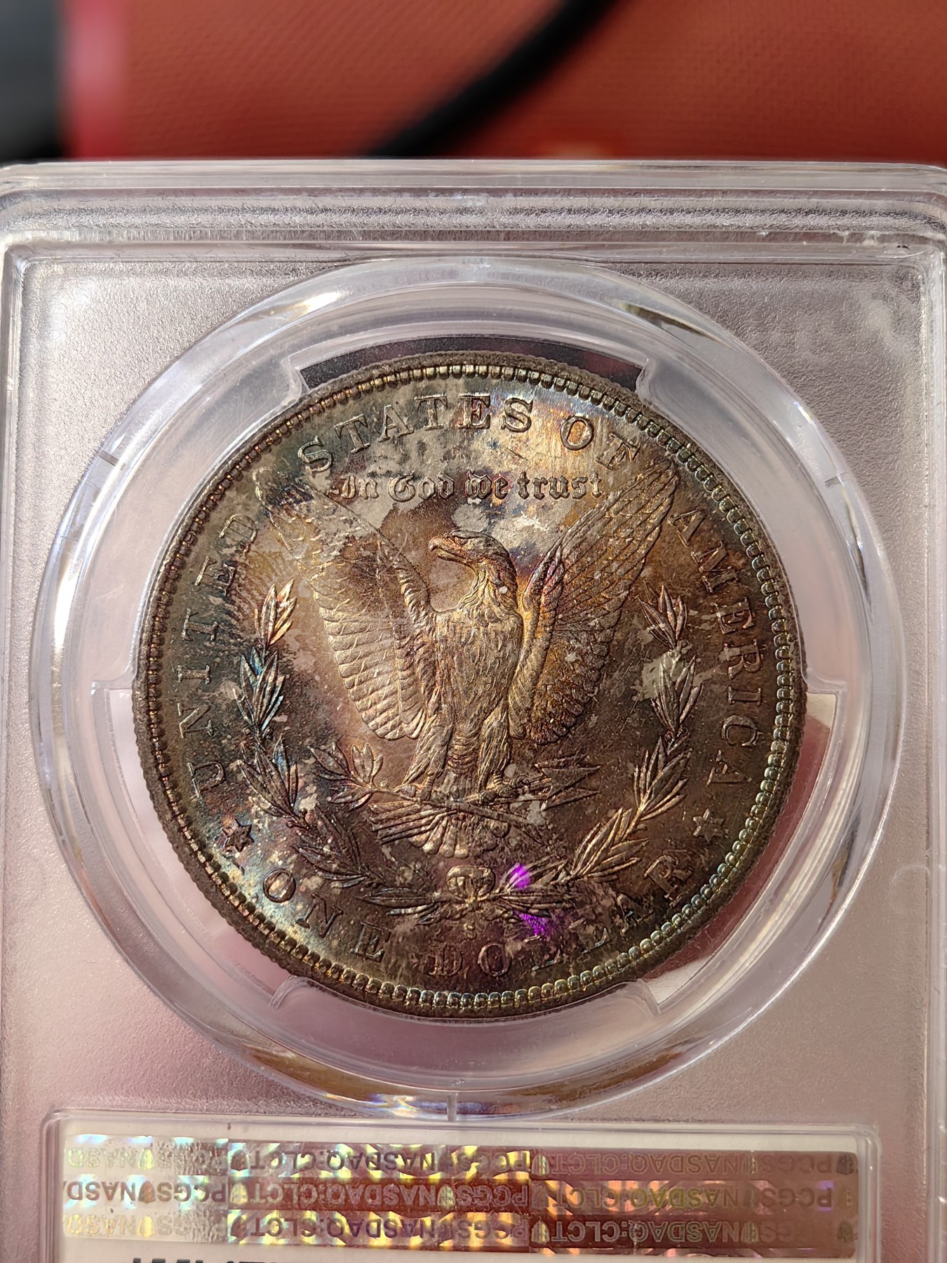橡树集藏-006场 海纳百川 pcgs-MS66 1881-S 双面彩虹 顶级高分 紫色包浆 底板丝滑 打制锐利 可以自藏的彩虹摩根