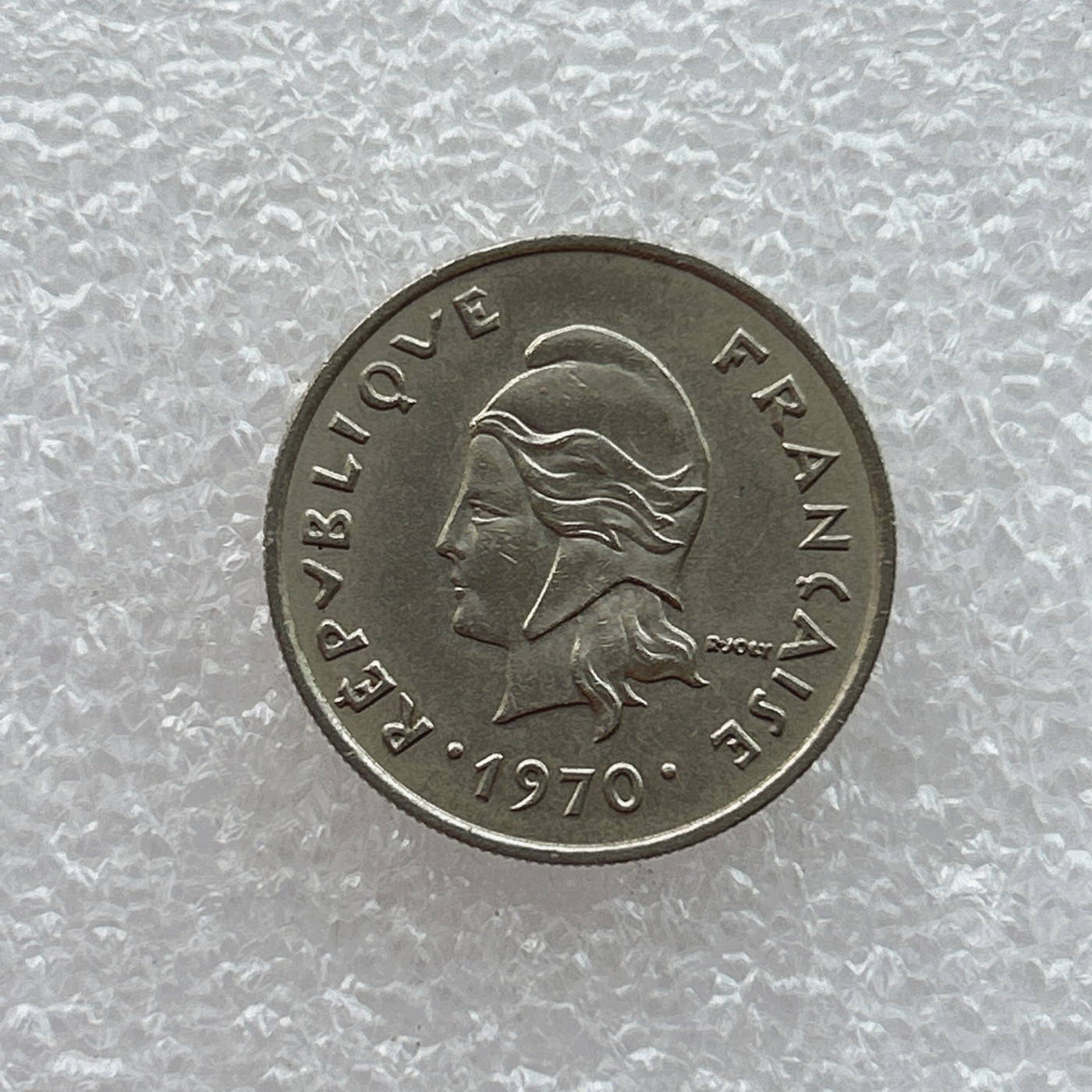 全场一元起拍 世界钱币散币场 第四期 新喀里多尼亚1970年10法郎