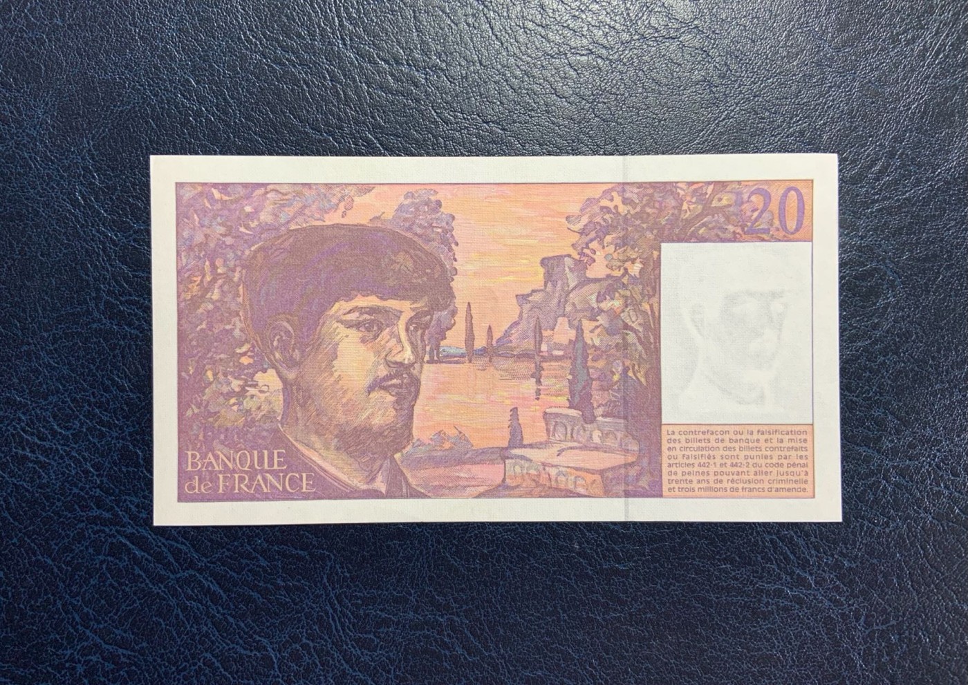 收藏联盟Quantum Auction 第272期拍卖 世界人口日专场 法国1997年20法郎 品相UNC- 灯下有潮斑