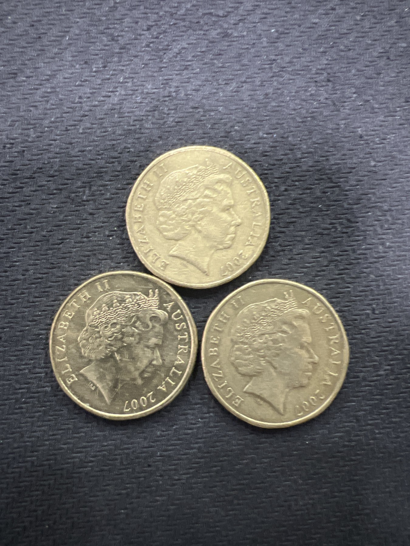 飞翔风筝第三场拍世界纸币银币硬币 澳大利亚1元3枚APEC会议纪念币