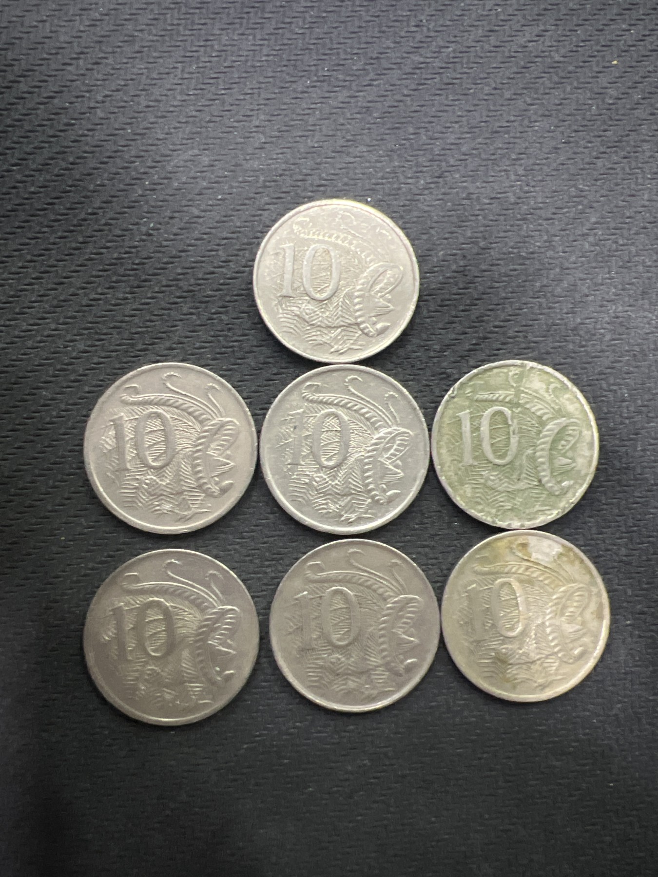 飞翔风筝第三场拍世界纸币银币硬币 澳大利亚硬币7个年份