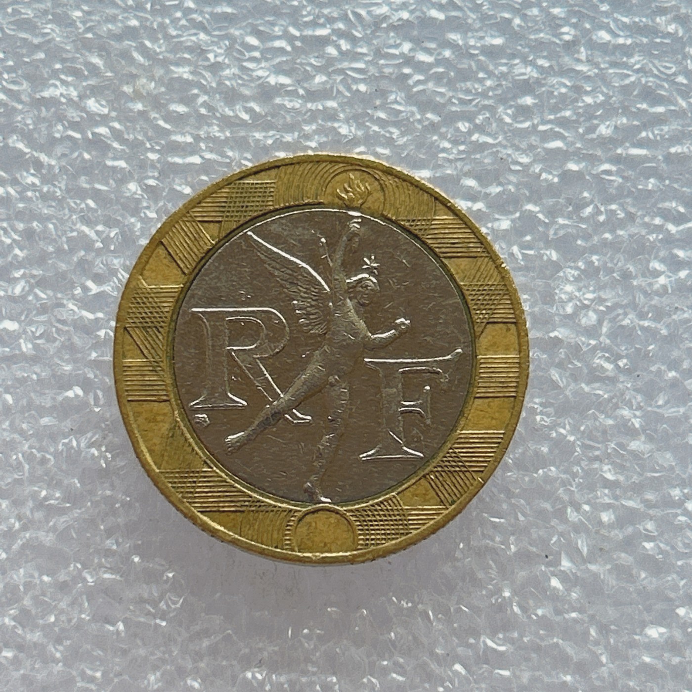 全场一元起拍 世界钱币散币场 第四期 法国1989年10法郎 小天使双色币