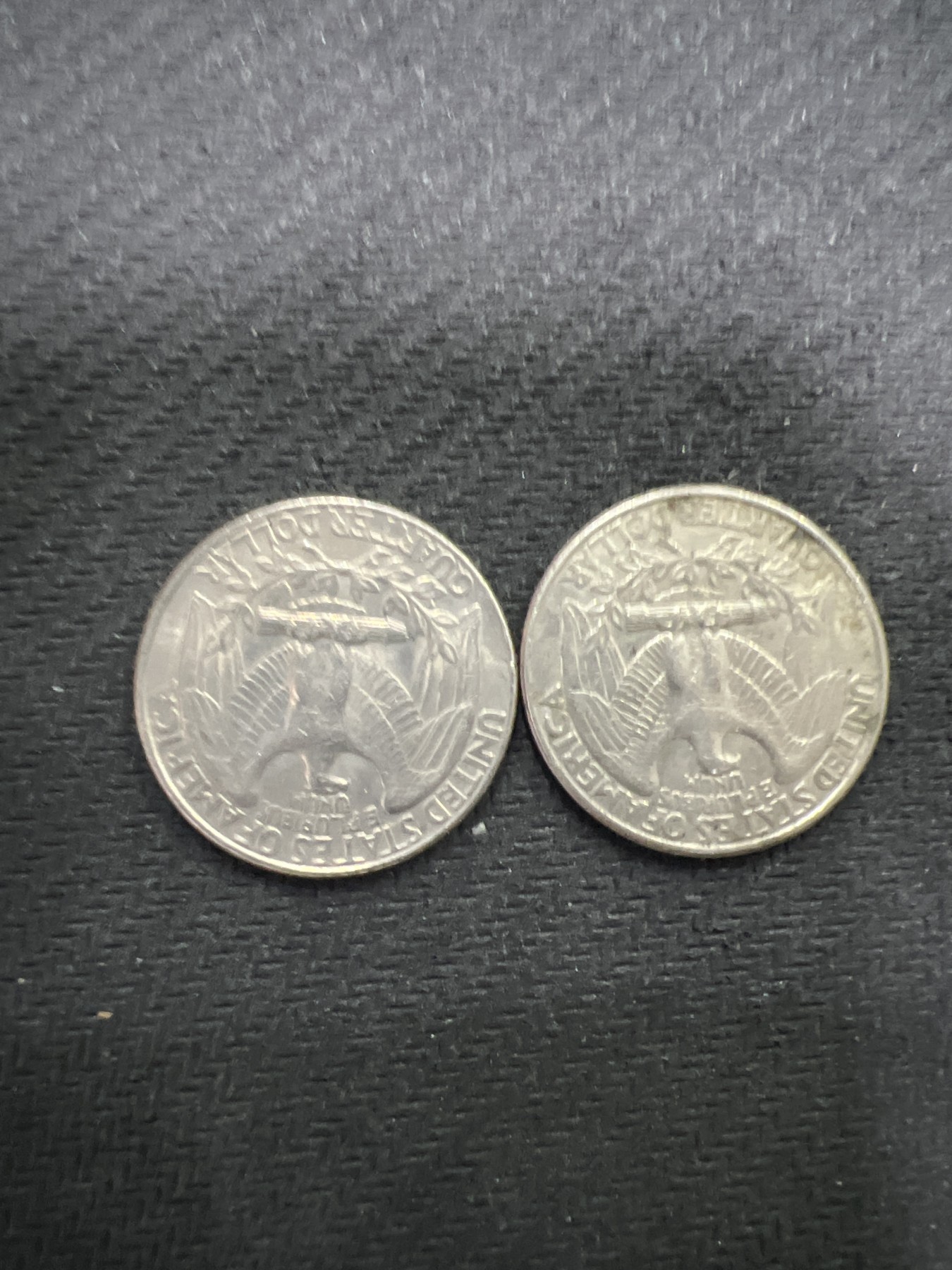 飞翔风筝第三场拍世界纸币银币硬币 美元25美分3枚