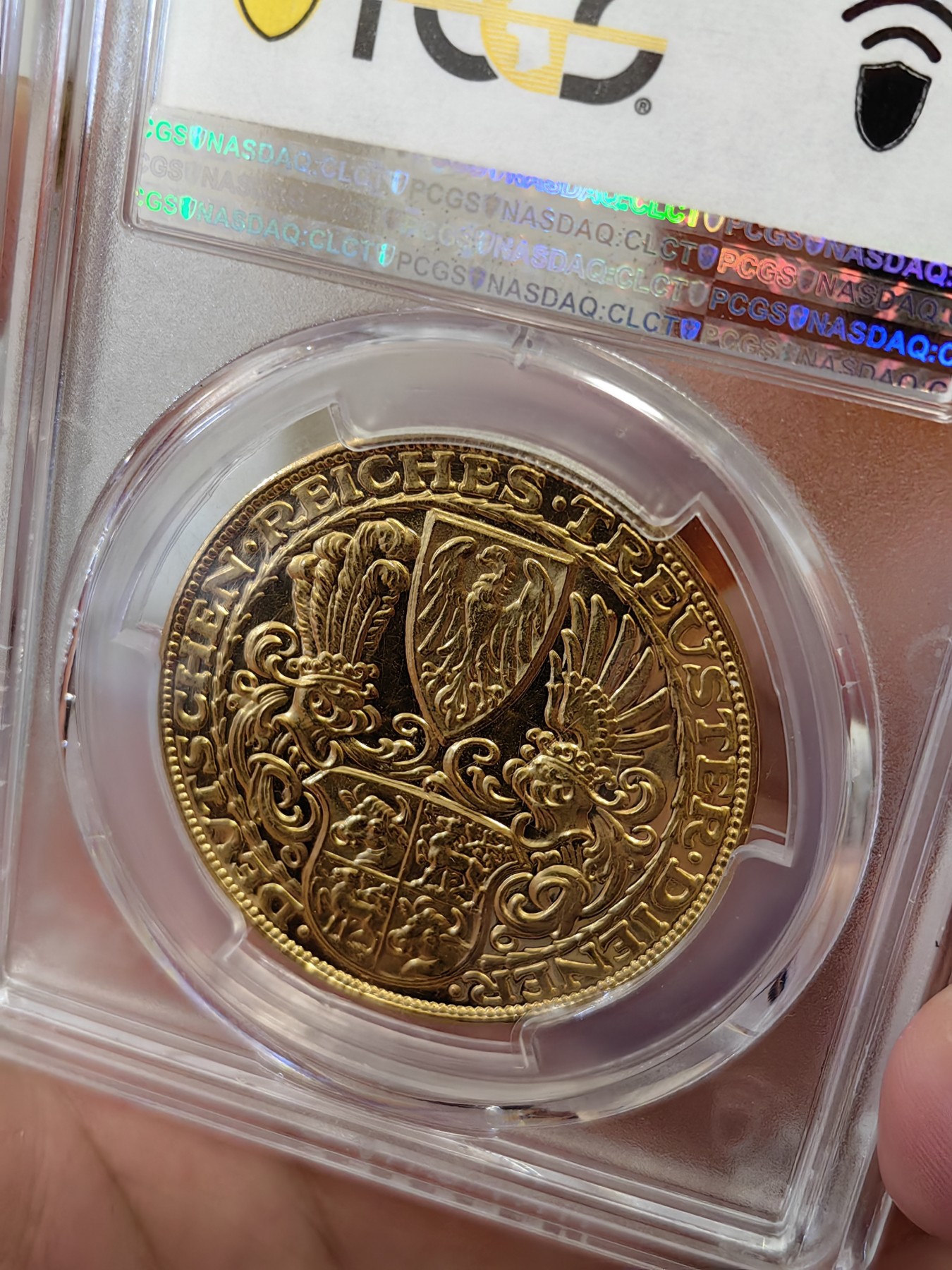 橡树集藏-006场 海纳百川 Pcgs-Sp62 1927年兴登堡大寿5马克型金样 少见卡尔歌茨版大名誉品种 大尺寸黄金制品  实物震撼 镜面绝美