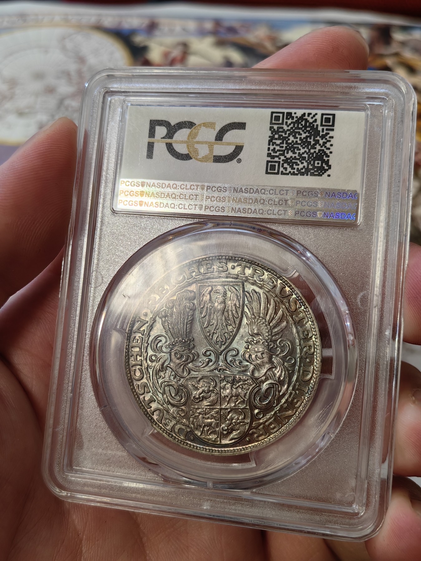 橡树集藏-006场 海纳百川 pcgs-sp67 1927年德国兴登堡银章5马克样币 顶级高分 顶级彩浆 实物绝美
