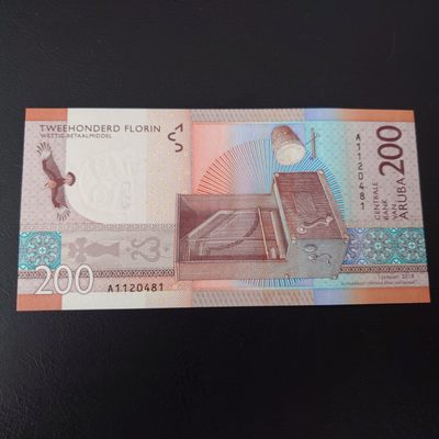 【世界钱币】精选微拍第64期暨2023年第十一期 裸钞专场（有最新展会卖剩品种） 2019年阿鲁巴200元 全新绝品