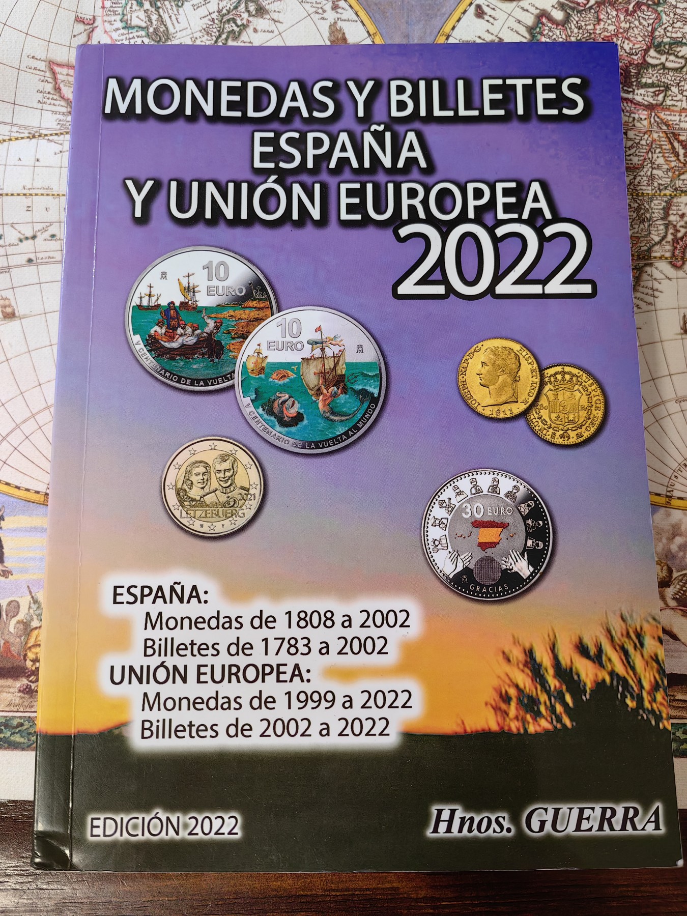 橡树集藏-006场 海纳百川 西班牙2022年钱币目录，包含各个西属殖民地、本土、现代币、纸币。将近500页的厚度，值得西属玩家拥有，已去除后面的广告页。