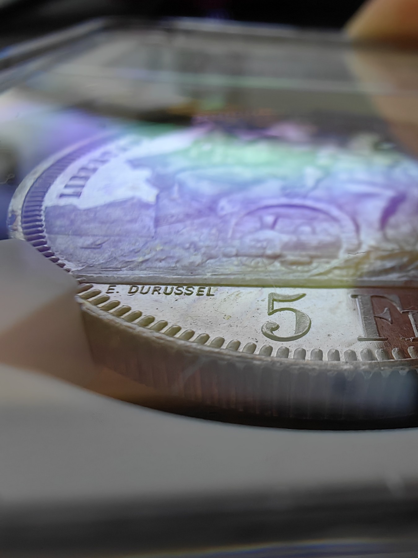 橡树集藏-006场 海纳百川 ngc-ms64pl 1883年瑞士卢加诺射击节5法郎大银币 pl唯一评级  极其罕见的prooflike射击节 实物绝美 令人惊叹