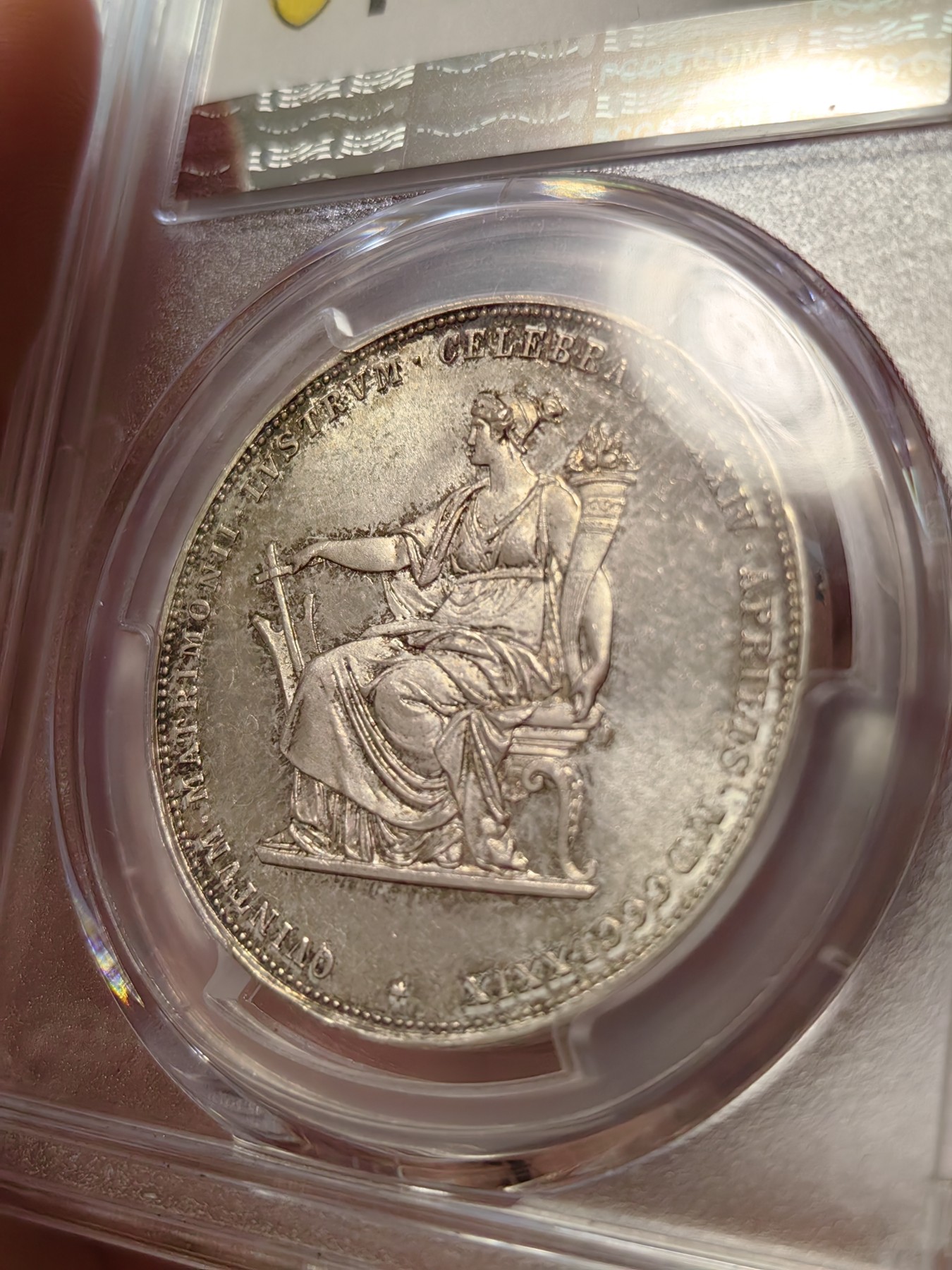 橡树集藏-006场 海纳百川 pcgs-ms64 1879年奥地利2盾大银 茜茜公主银婚纪念 欧陆淺杏仁老包浆 丝滑原银霜光 滴水未下 美就一个字 高分状态超好 可堪自藏 大热门品种 持续上涨中