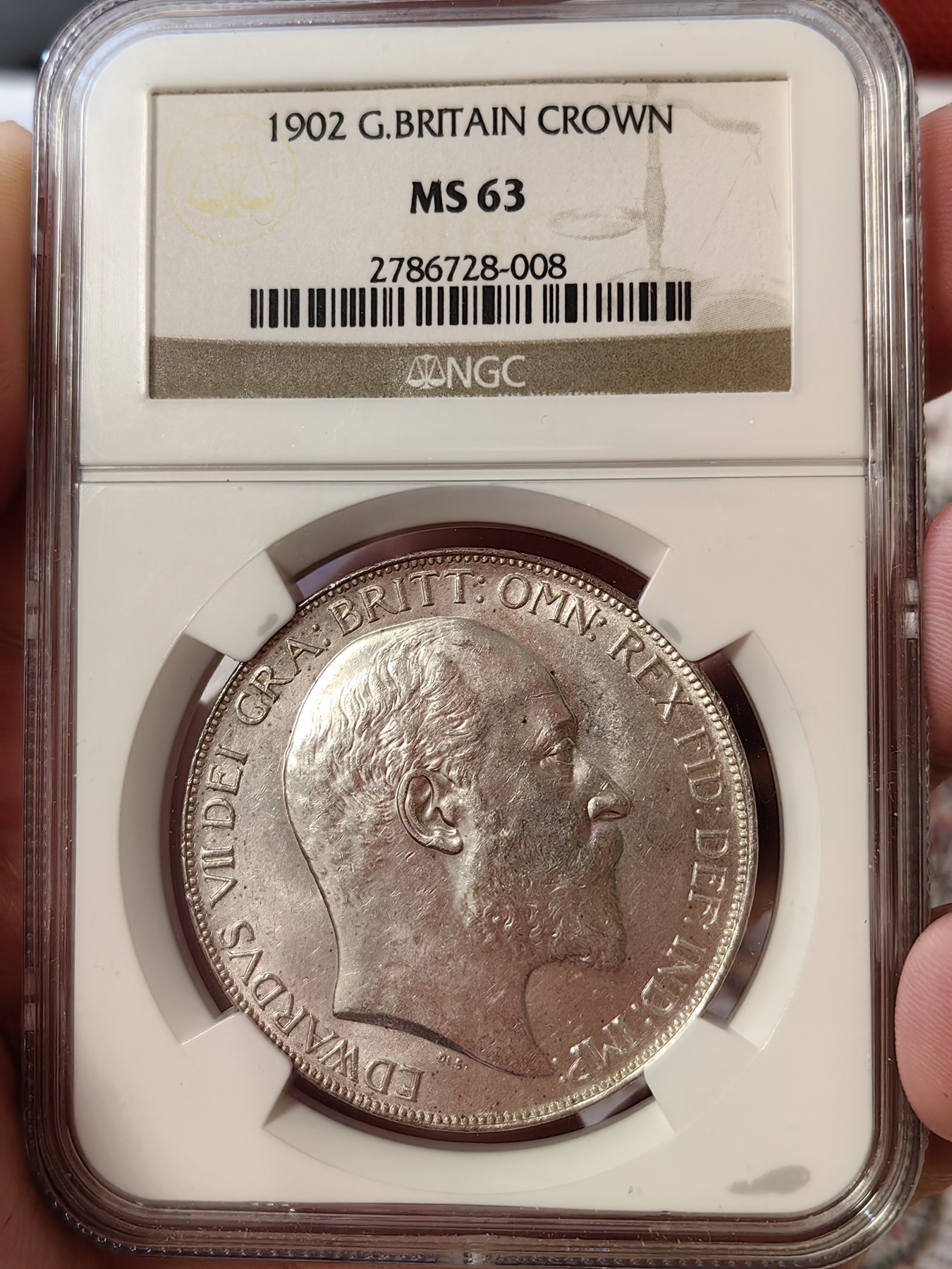 橡树集藏-006场 海纳百川 ngc-MS63 1902年爱七马剑，爱七马剑只在1902独年发行，铸造量不多，分普制和精制两种。市面上相同分数的好品相爱七普制比精制要难找一些，价格也高一些。