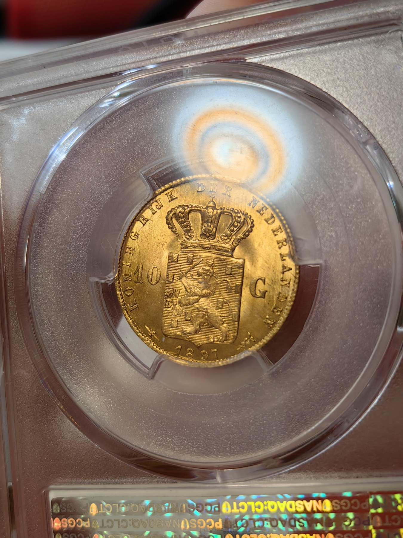 橡树集藏-006场 海纳百川 PCGS-MS64 荷兰 1897年 10盾金币 威廉明娜女王 人见人爱的小萝莉 打制压印十足底板佳 一枚状态很好的小金币 看着使人心情愉悦
