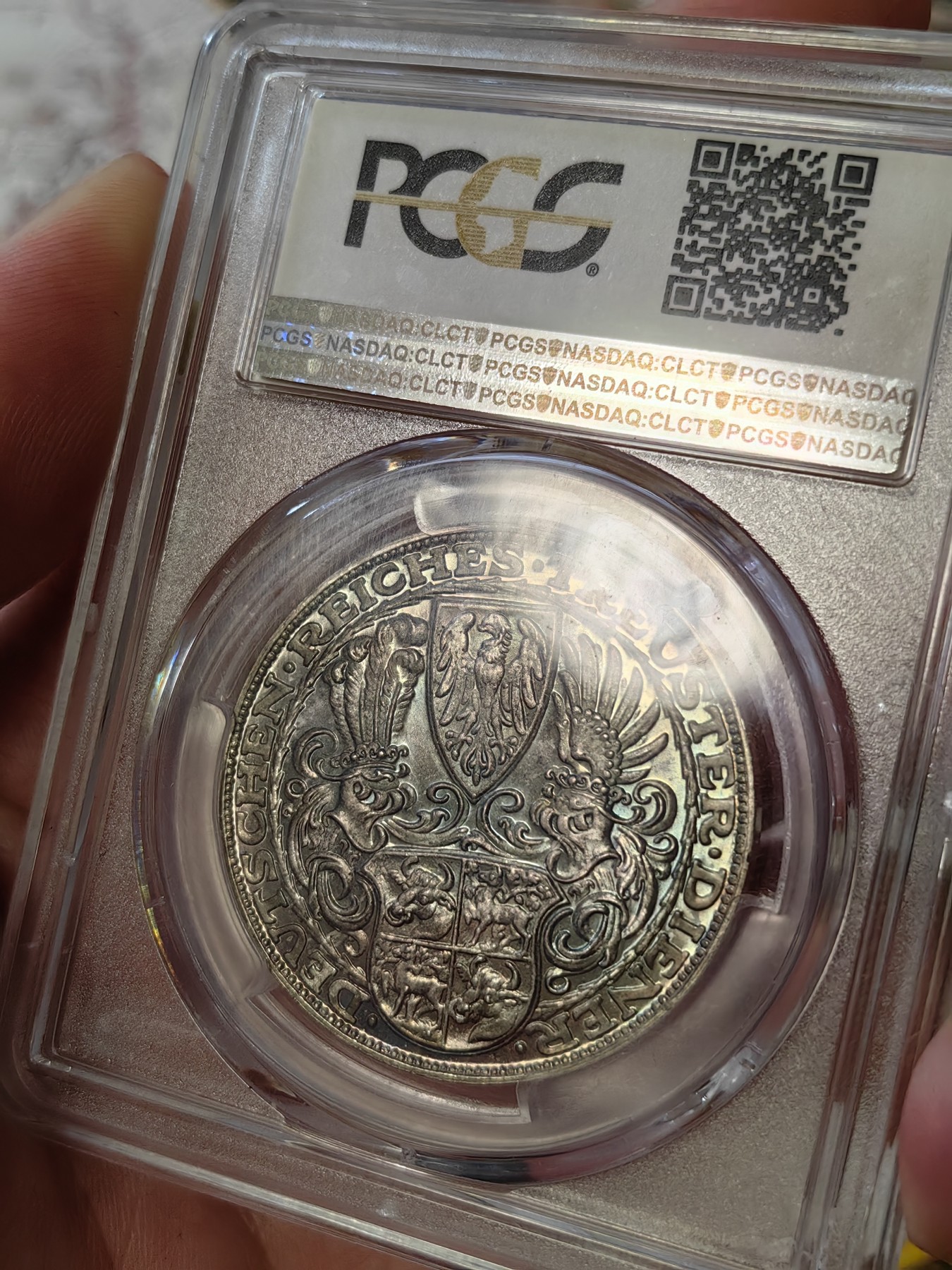 橡树集藏-006场 海纳百川 pcgs-sp67 1927年德国兴登堡银章5马克样币 顶级高分 顶级彩浆 实物绝美