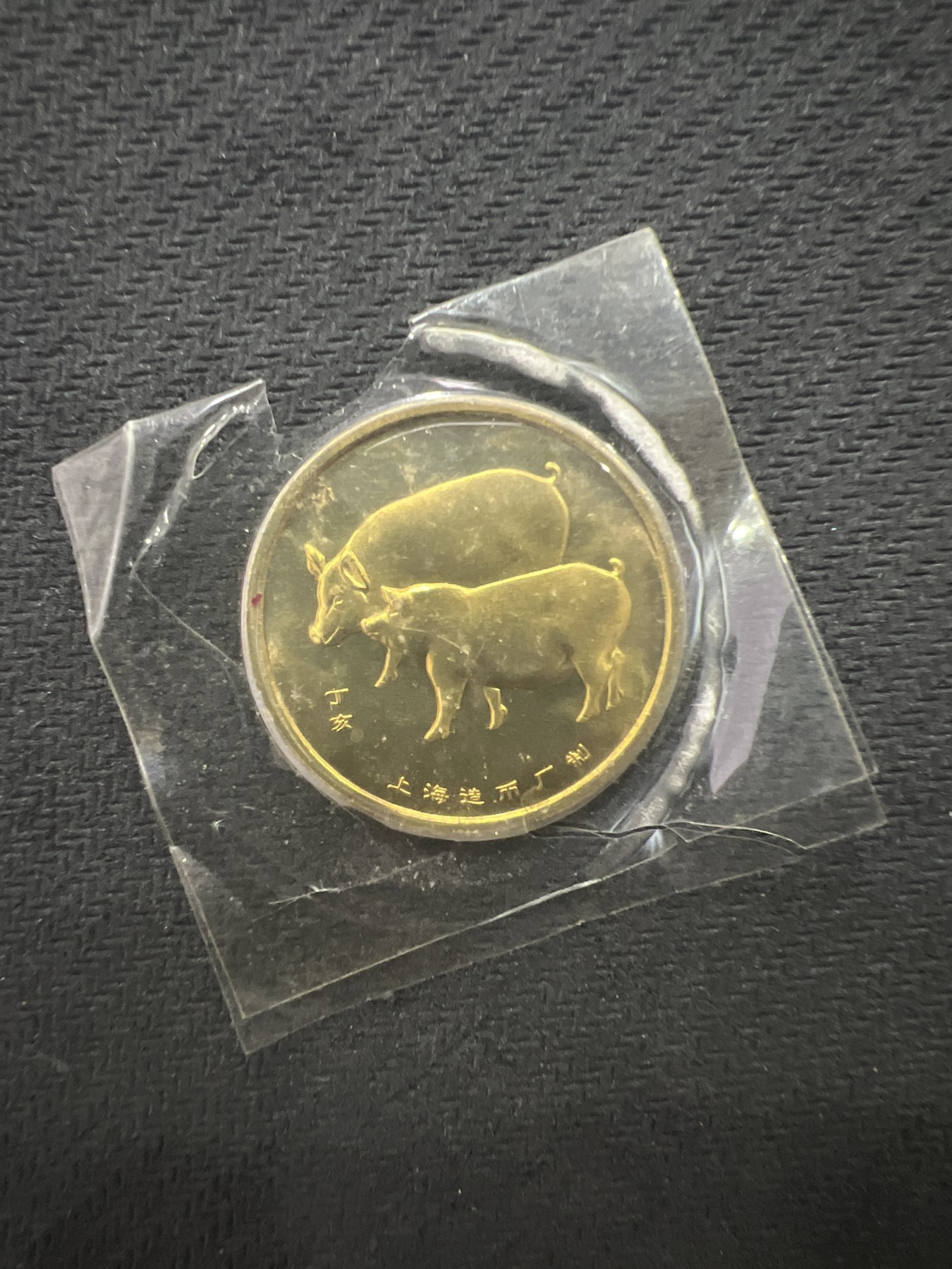 飞翔风筝第五场外国硬币纸币 民国纸币 纪念币 纪念章 上海造币厂铸造猪年纪念章