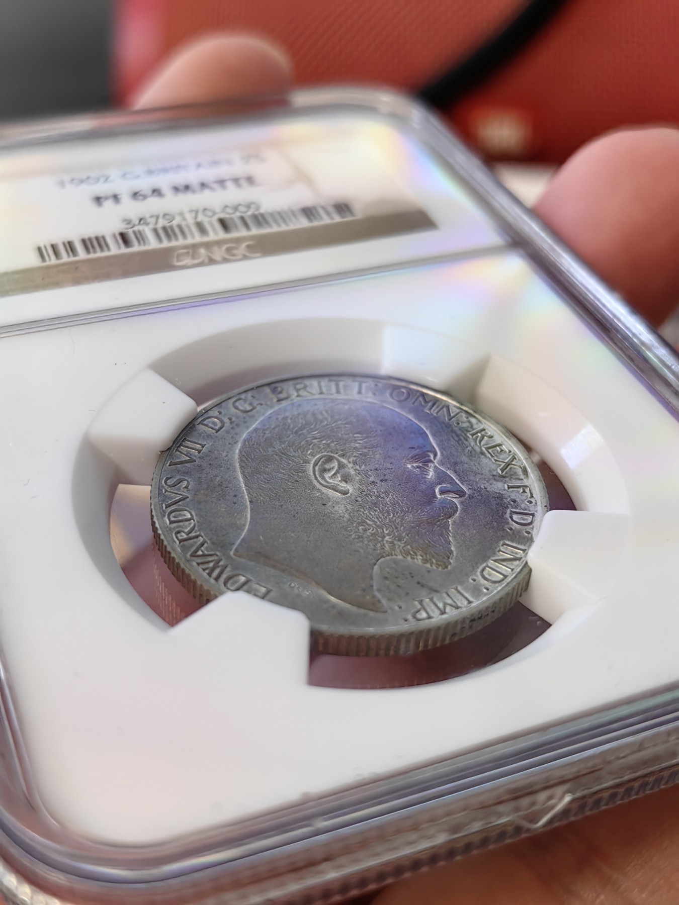 橡树集藏-006场 海纳百川 NGC-pf64 matte 1902年英国爱七海神佛罗林银币 底板高点完美 实物观感极佳 英姿飒爽的不列颠尼亚女神 精制磨砂工艺 英系热门品种 老盒严评 可以自藏的好状态 感觉可以搏分