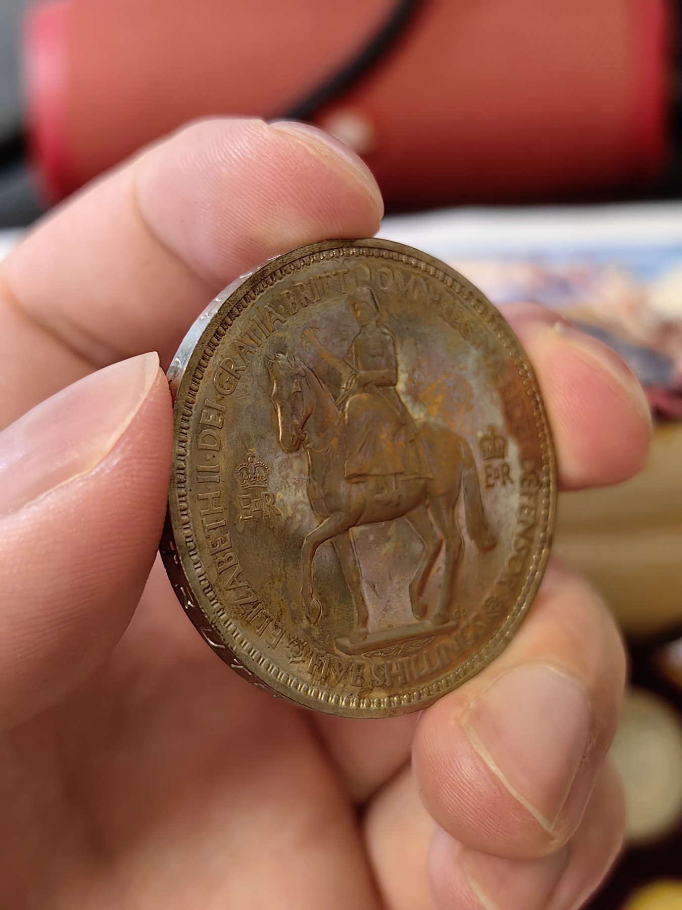 橡树集藏-006场 海纳百川 1953年英国伊丽莎白女王加冕精制套币  整体状态不错 便士已评级