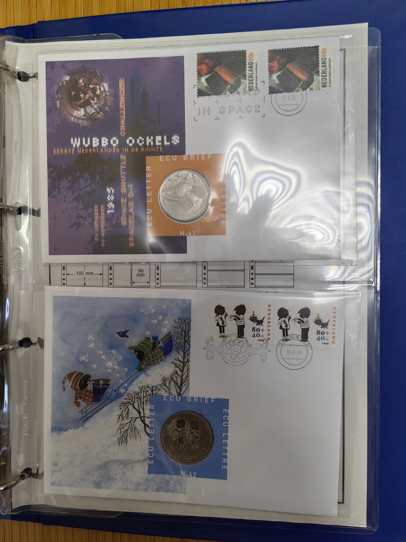 橡树集藏-006场 海纳百川 欧洲大开本钱币封册，荷兰首日邮币封。11页，22枚。