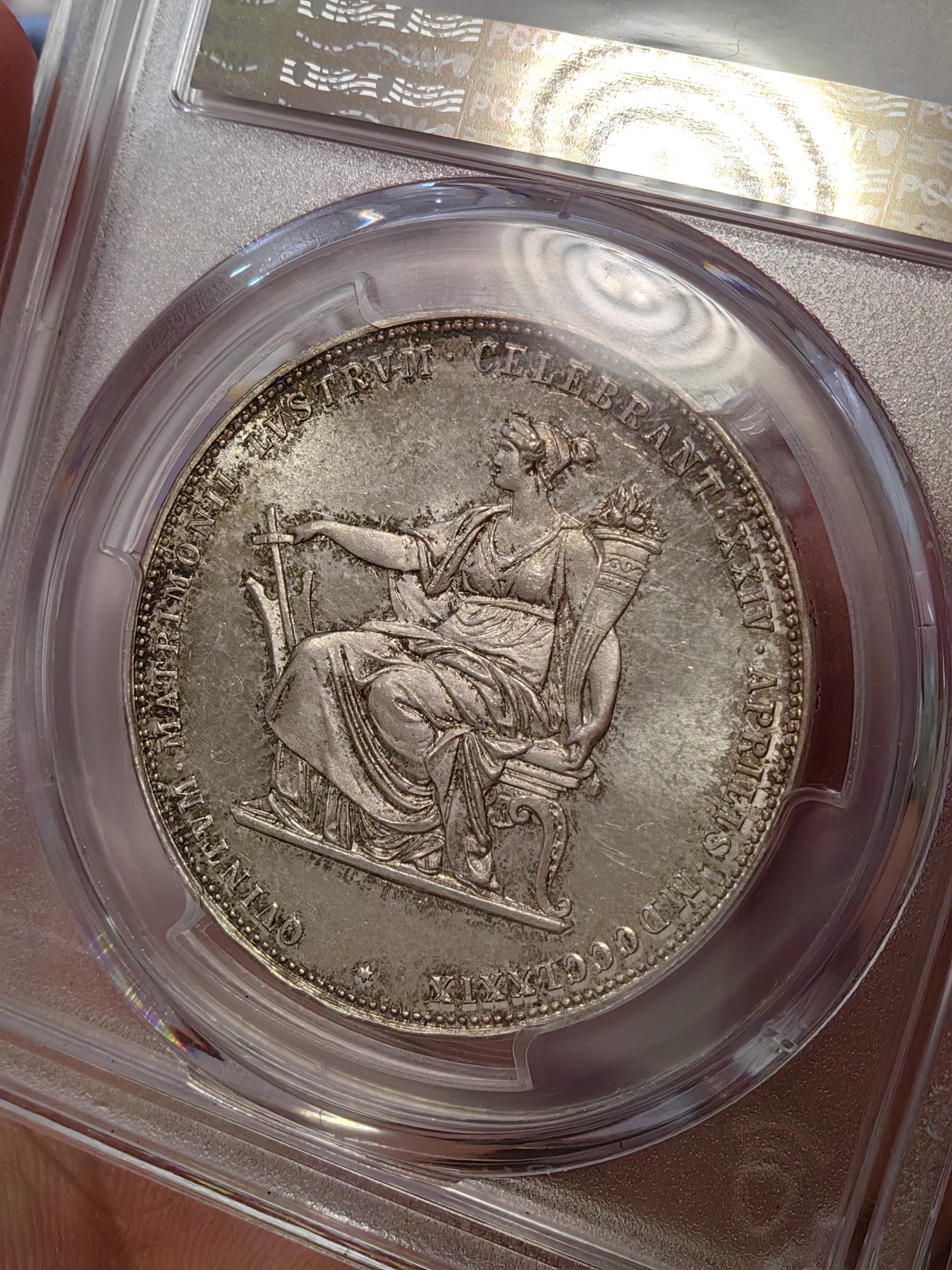 橡树集藏-006场 海纳百川 pcgs-ms64 1879年奥地利2盾大银 茜茜公主银婚纪念 欧陆淺杏仁老包浆 丝滑原银霜光 滴水未下 美就一个字 高分状态超好 可堪自藏 大热门品种 持续上涨中