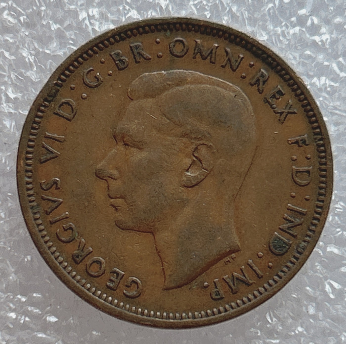 全场一元起拍 世界钱币散币场 第五期 英国半便士 1942年 乔治六世 1/2便士