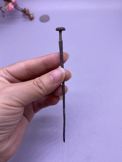 明代铜簪子，尺寸10.3厘米，品相如图，188包快递 - 明代铜簪子，尺寸10.3厘米，品相如图，188包快递