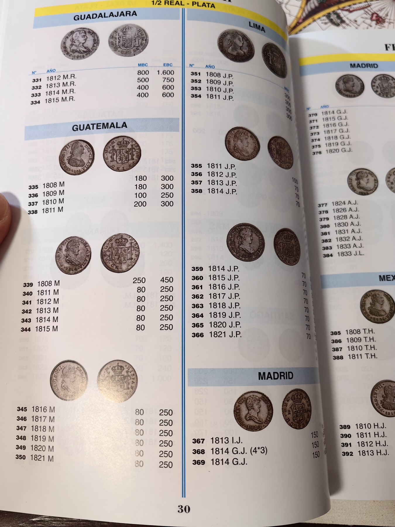 橡树集藏-006场 海纳百川 西班牙2022年钱币目录，包含各个西属殖民地、本土、现代币、纸币。将近500页的厚度，值得西属玩家拥有，已去除后面的广告页。