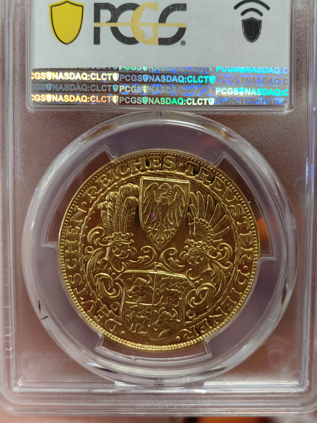 橡树集藏-006场 海纳百川 Pcgs-Sp62 1927年兴登堡大寿5马克型金样 少见卡尔歌茨版大名誉品种 大尺寸黄金制品  实物震撼 镜面绝美