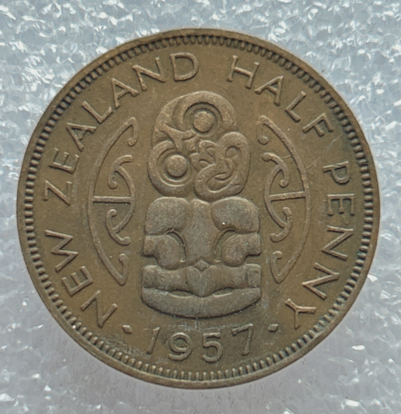 全场一元起拍 世界钱币散币场 第五期 新西兰1957年伊丽莎白二世 1/2便士