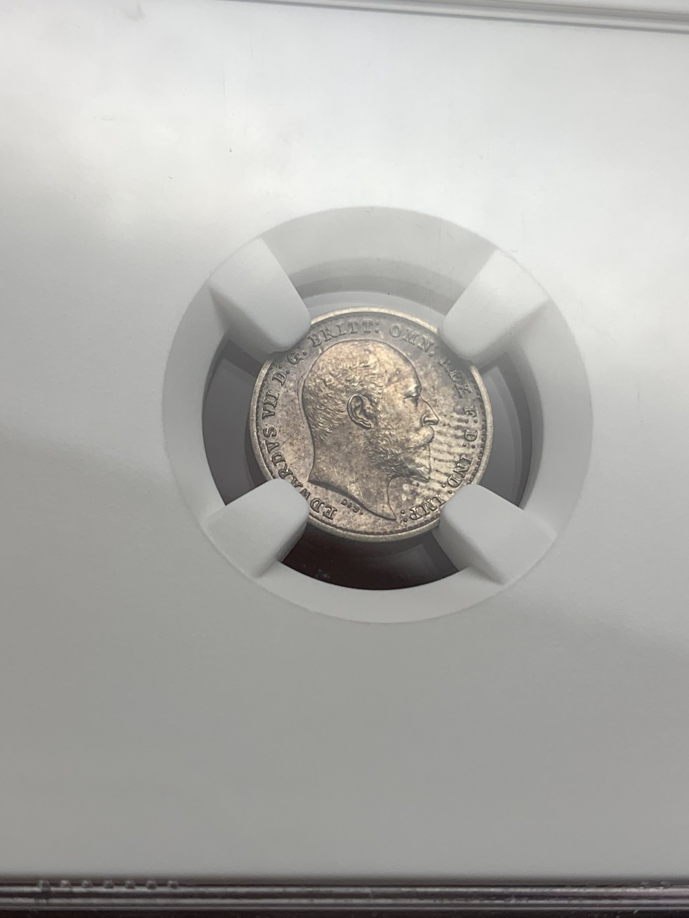 《竞宝斋》第180场-周日，周一2场 (全场包邮) 4枚一组 NGC PF61-64 MATTE 英国1902 爱德华七世 洗脚币 包浆好 MATTE 难得