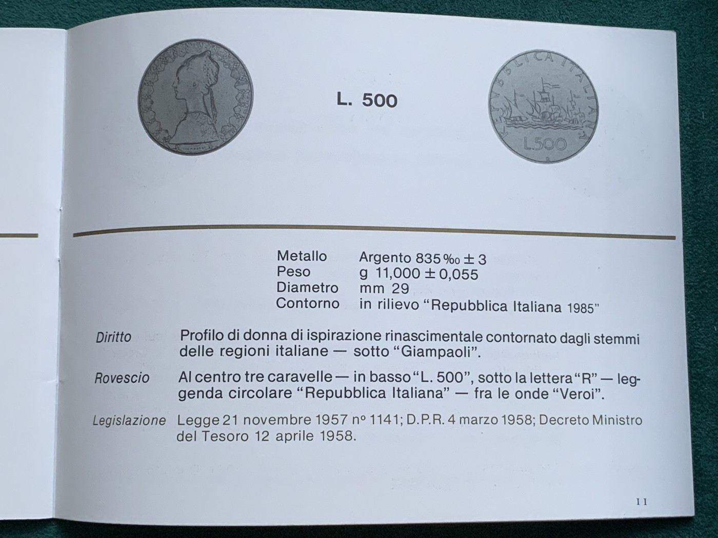 《竞宝斋》第180场-周日，周一2场 (全场包邮) 意大利，1985，精制套币 含两枚精制银币
