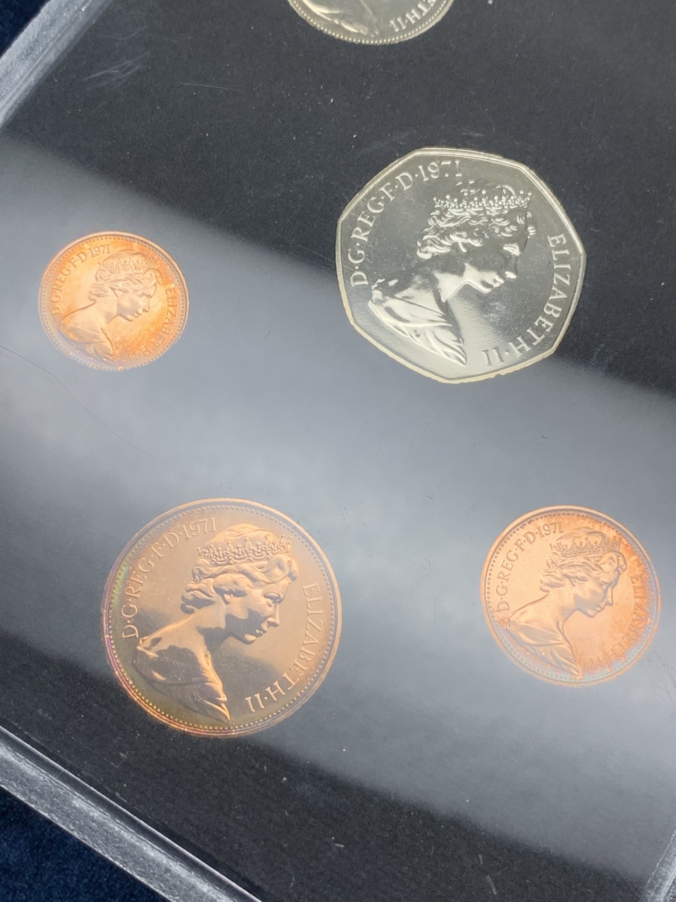 《竞宝斋》第180场-周日，周一2场 (全场包邮) 英国 1971年伊丽莎白二世精制套币