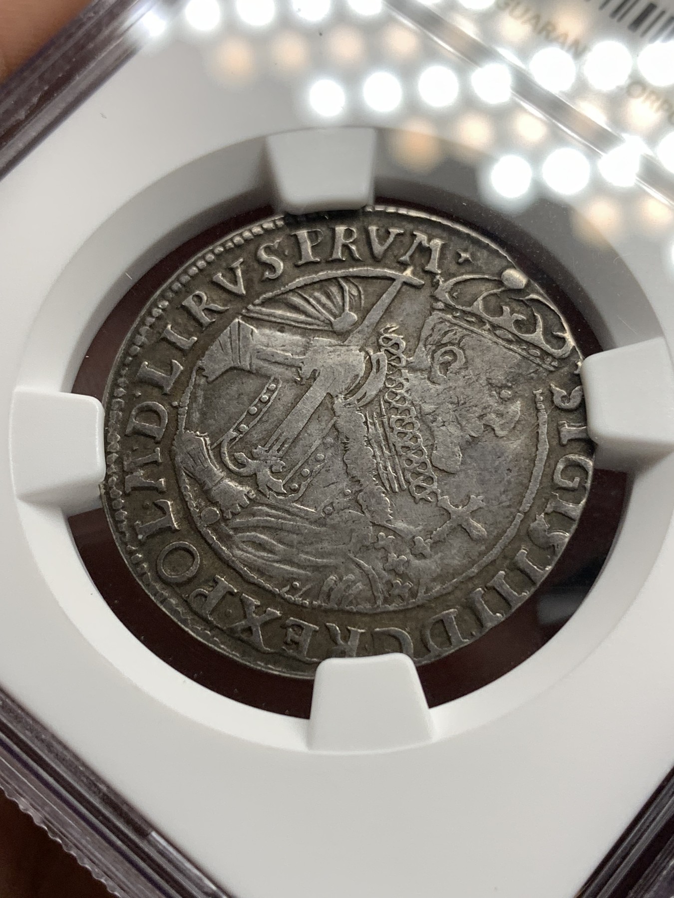 《竞宝斋》第180场-周日，周一2场 (全场包邮) NGC-XF40 波兰 1623年 齐格蒙特三世 1/4泰勒 银币 原味好品 细节清晰 稀少品种