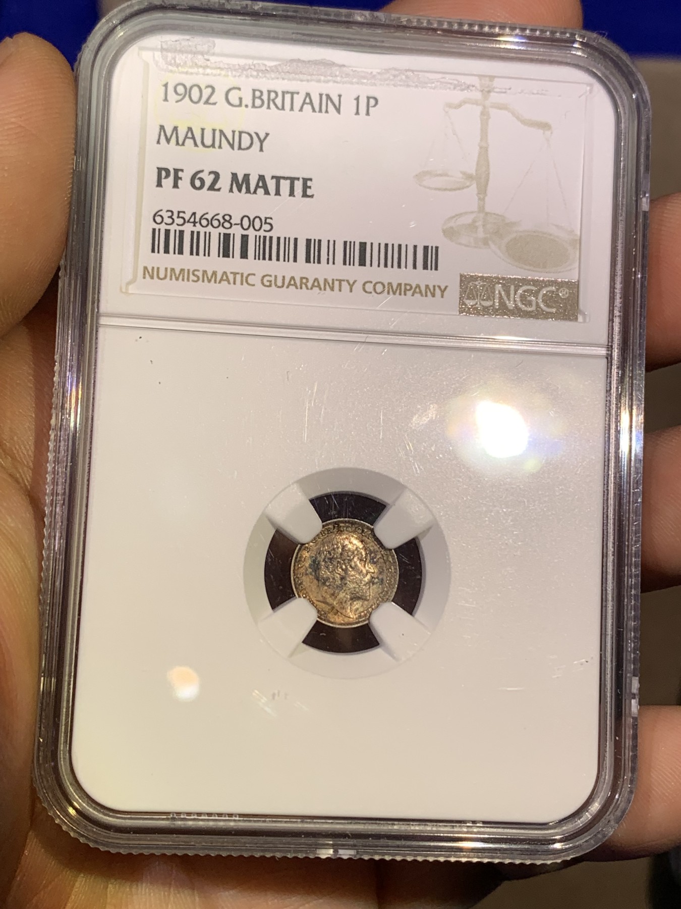 《竞宝斋》第180场-周日，周一2场 (全场包邮) 4枚一组 NGC PF61-64 MATTE 英国1902 爱德华七世 洗脚币 包浆好 MATTE 难得