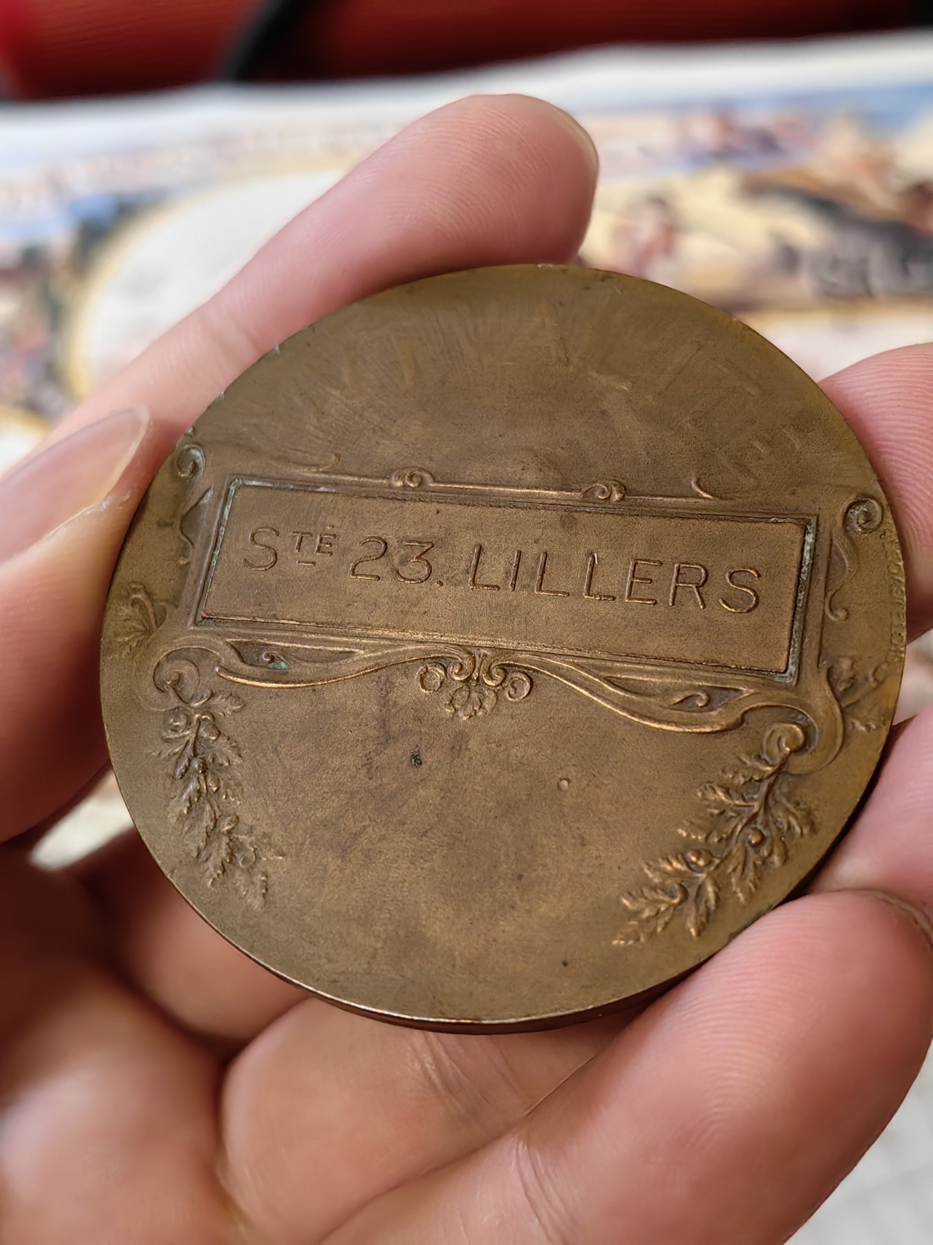 橡树集藏-006场 海纳百川 法国互助三女神艺术铜章    直径：50mm  重量：59.92gr  边铭：丰饶角加铜标