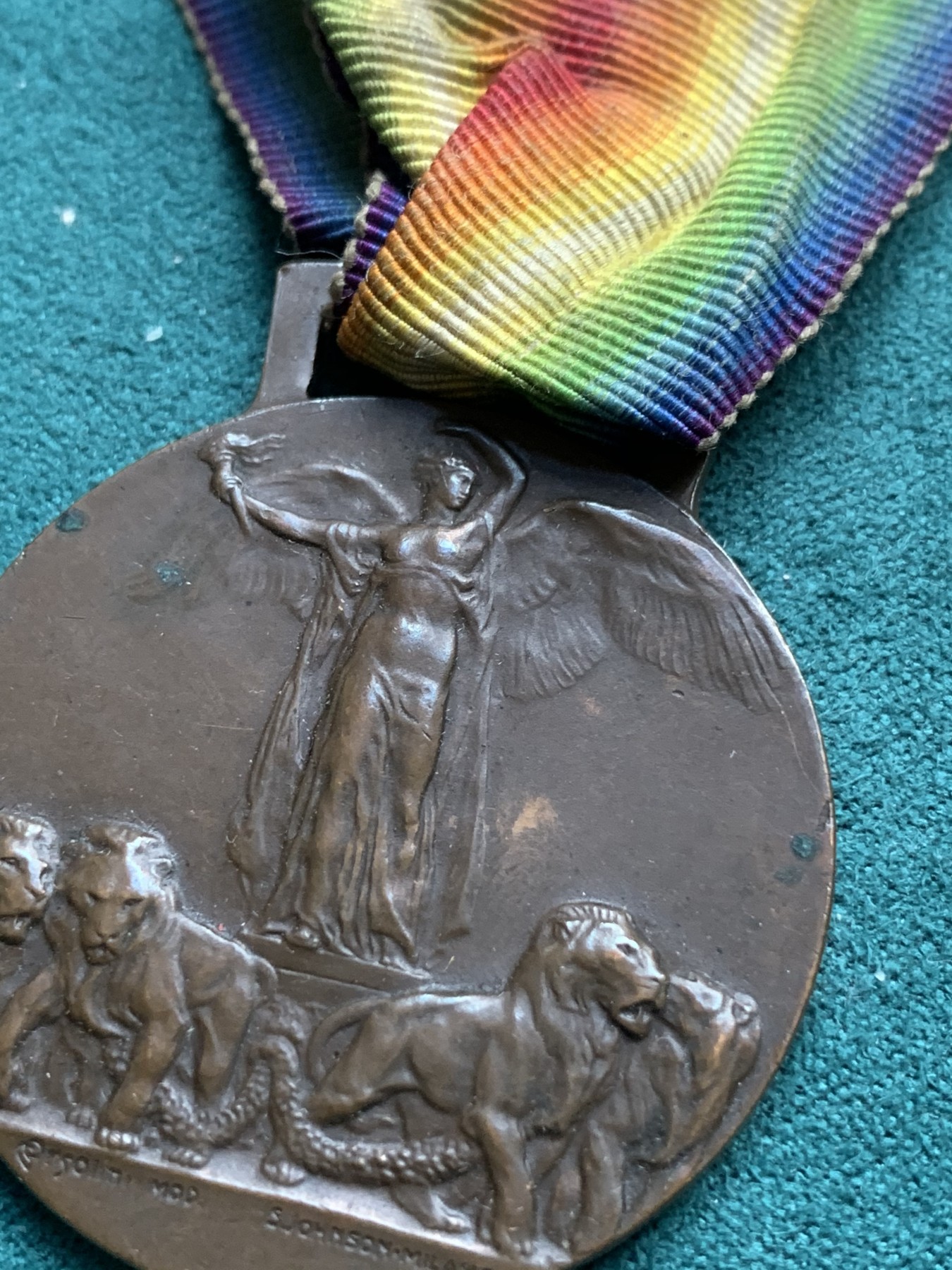 《竞宝斋》第180场-周日，周一2场 (全场包邮) 意大利 1918年庆祝一战胜利 铜制勋章