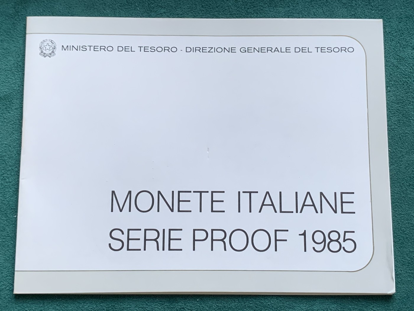 《竞宝斋》第180场-周日，周一2场 (全场包邮) 意大利，1985，精制套币 含两枚精制银币