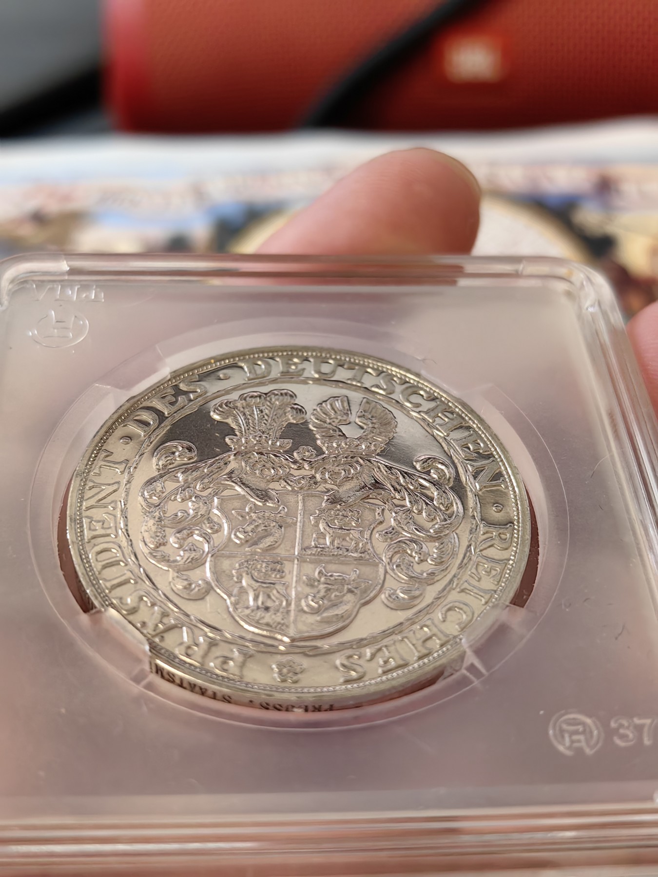 橡树集藏-006场 海纳百川 1927 兴登堡大寿5马克银章 较少伯恩哈特型 SP品质 镜面底板 有评级潜力