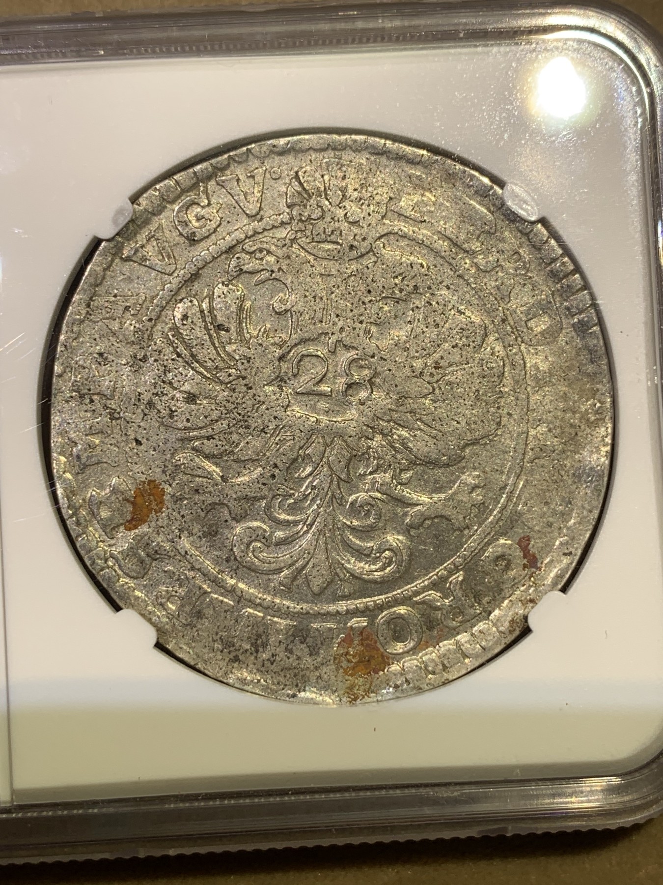 《竞宝斋》第180场-周日，周一2场 (全场包邮) NGC AUD 德国1649 杰弗斐迪南三世 28S 银币 少见品种