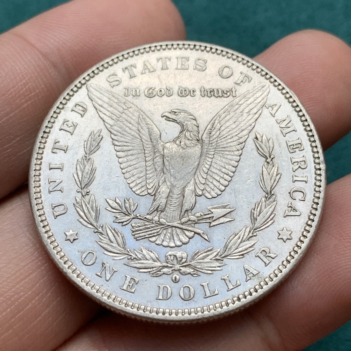 《竞宝斋》第180场-周日，周一2场 (全场包邮) 美国1880年 摩根1美元大银币 细节不错