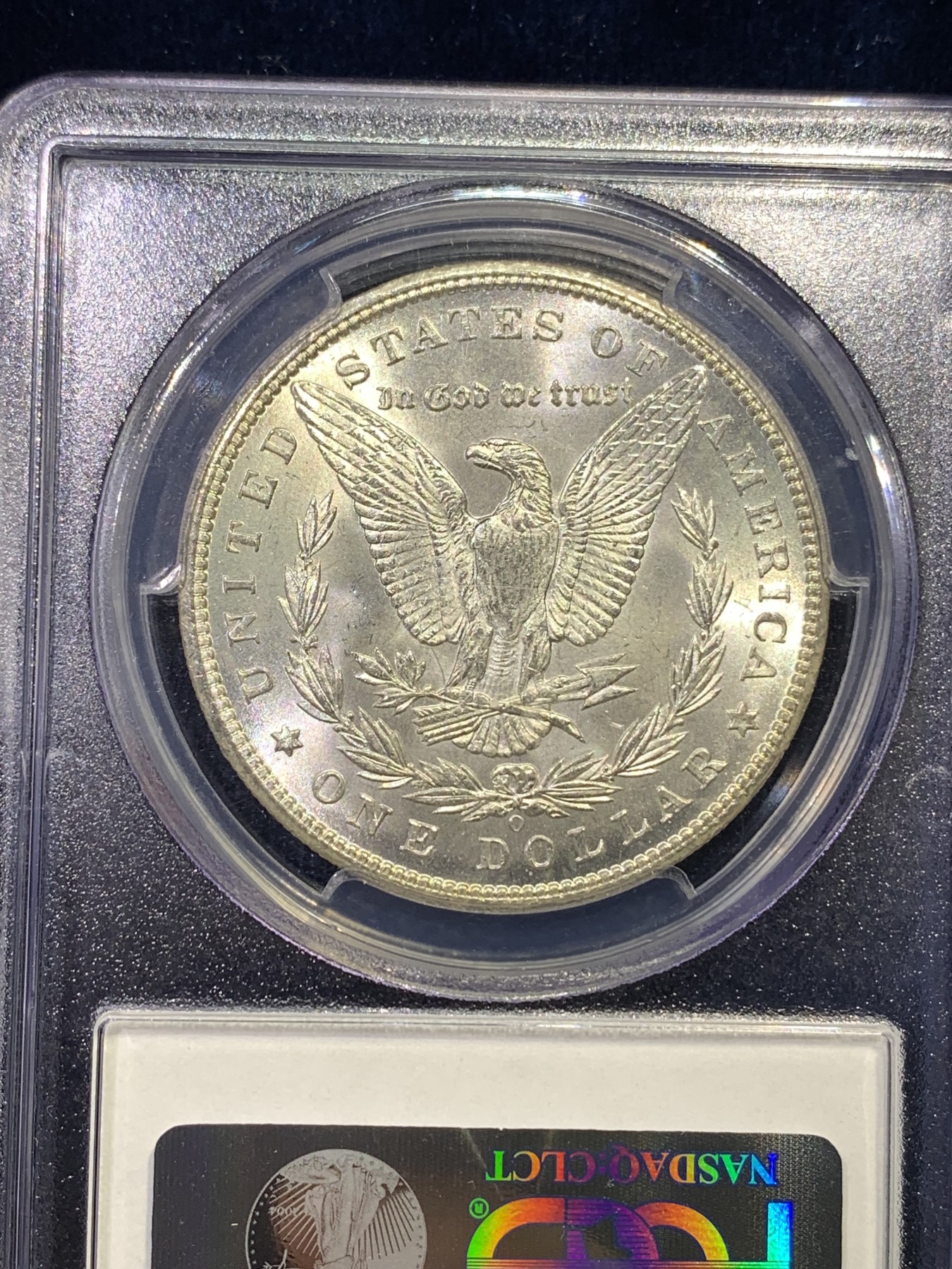 《竞宝斋》第180场-周日，周一2场 (全场包邮) PCGS-MS65 美国 1898-O 摩根银元