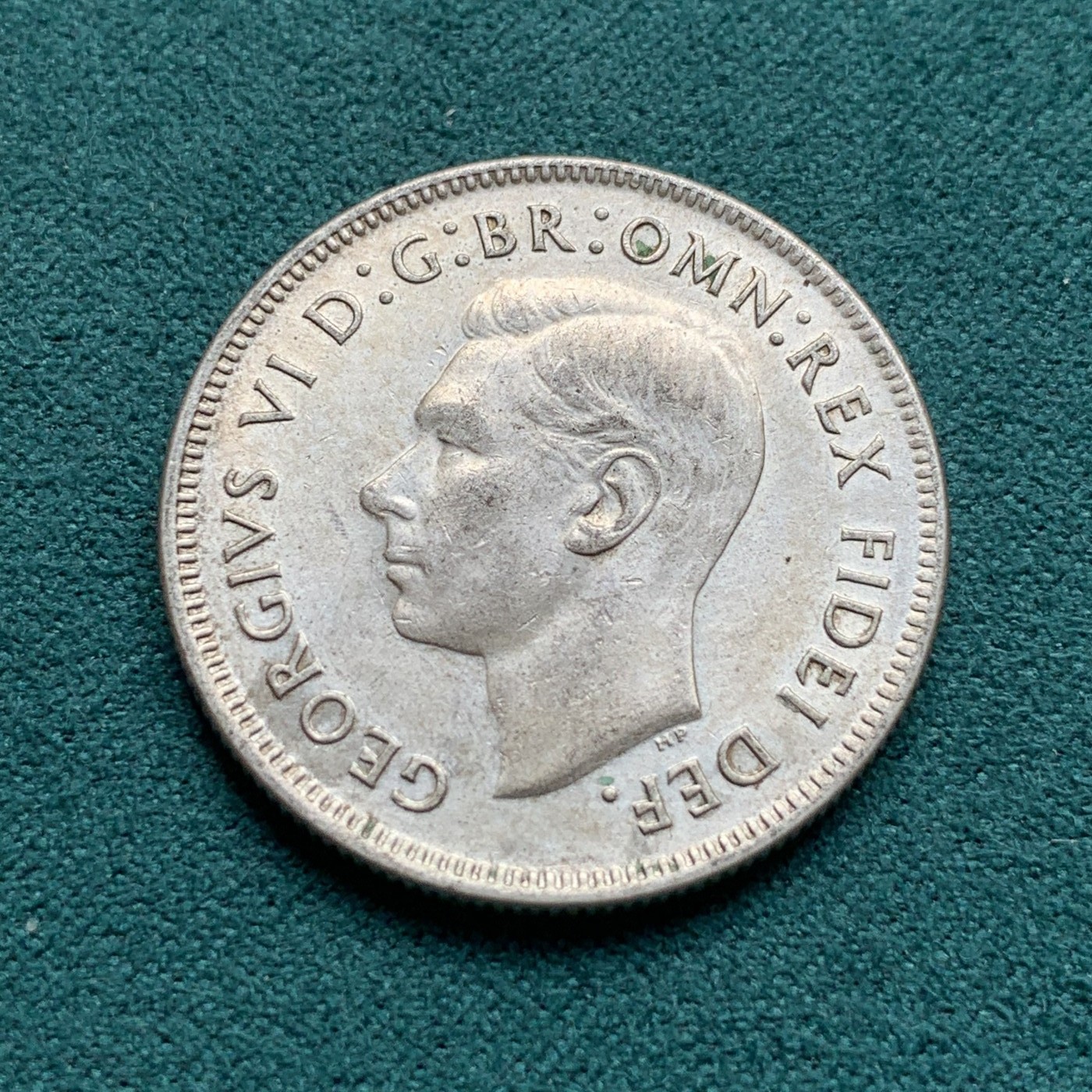 《竞宝斋》第180场-周日，周一2场 (全场包邮) 澳大利亚1951年澳联邦成立50周年纪念 乔治六世1福林银币