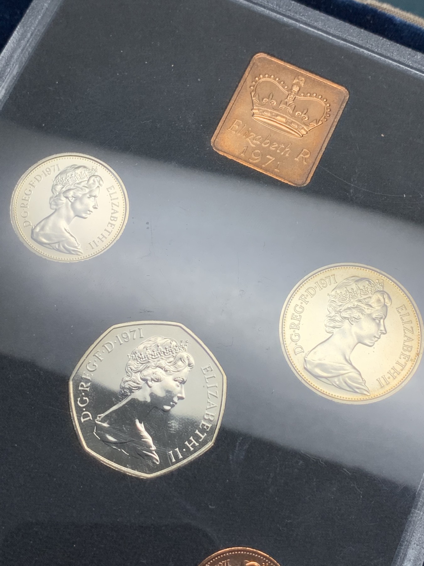 《竞宝斋》第180场-周日，周一2场 (全场包邮) 英国 1971年伊丽莎白二世精制套币