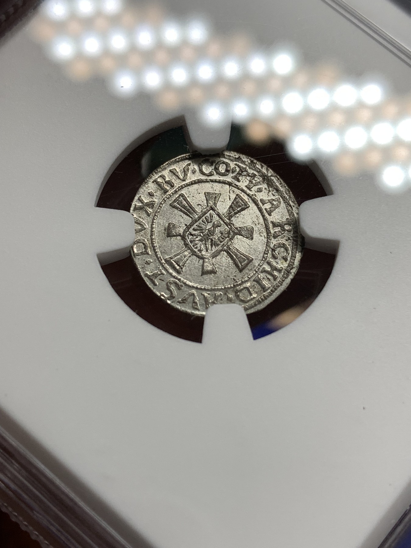 《竞宝斋》第180场-周日，周一2场 (全场包邮) NGC MS64亚军 神罗奥地利1657年利奥波德一世1克鲁泽银币