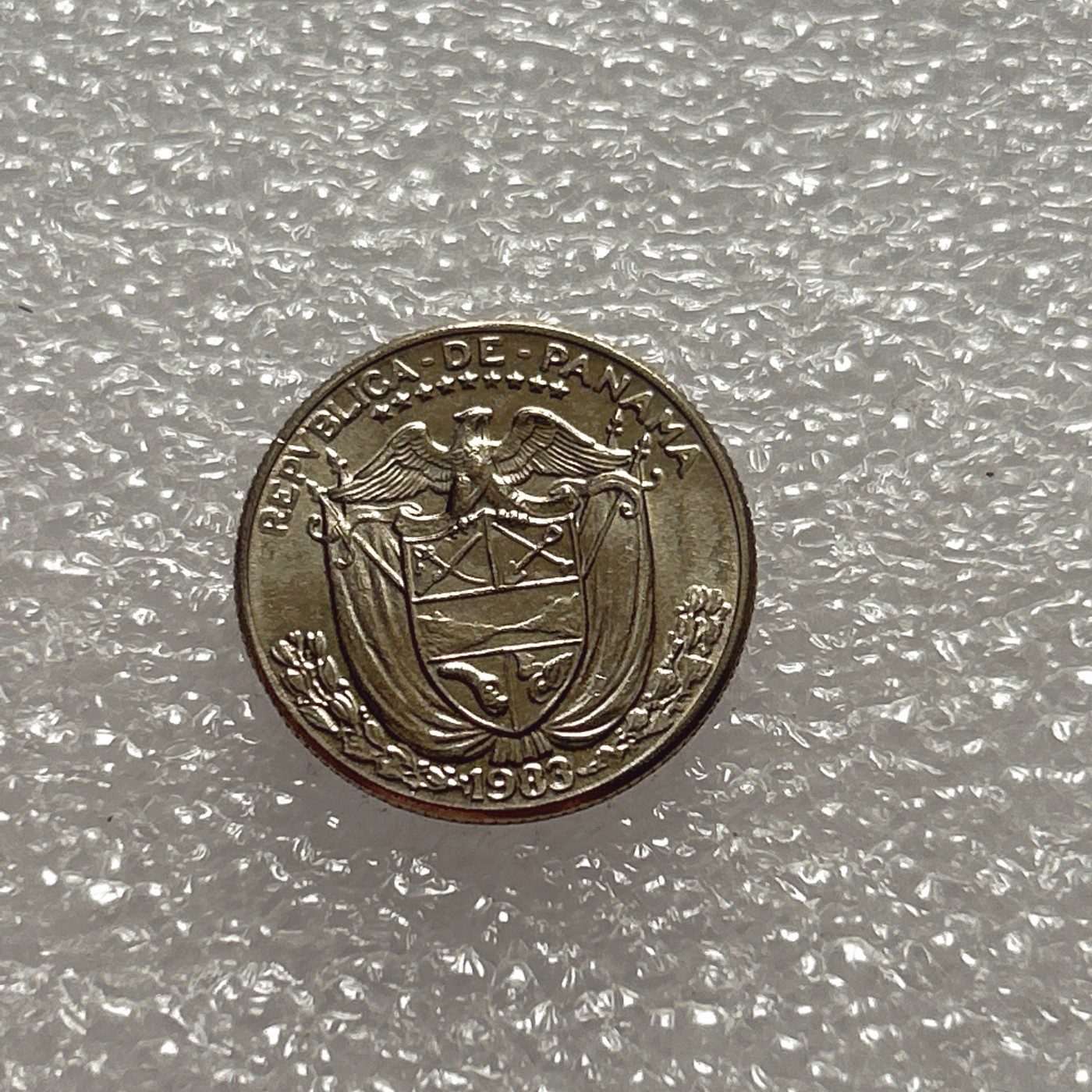 全场一元起拍 世界钱币散币场 第五期 巴拿马 1/4巴波亚 1983年[鹰盾徽] 