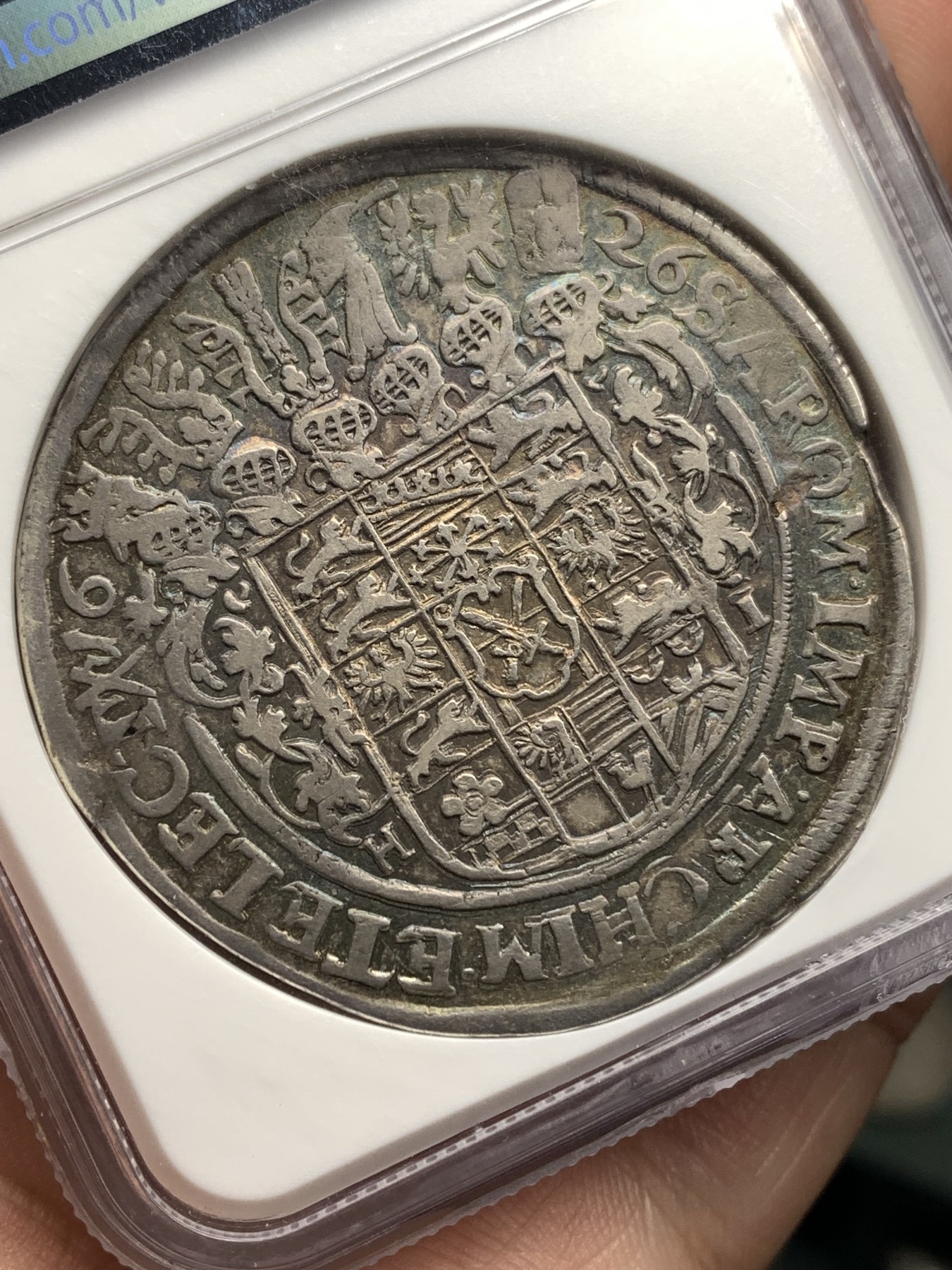 《竞宝斋》第180场-周日，周一2场 (全场包邮) NGC VF35 神圣罗马帝国 1626年 萨克森选帝侯 1泰勒银币