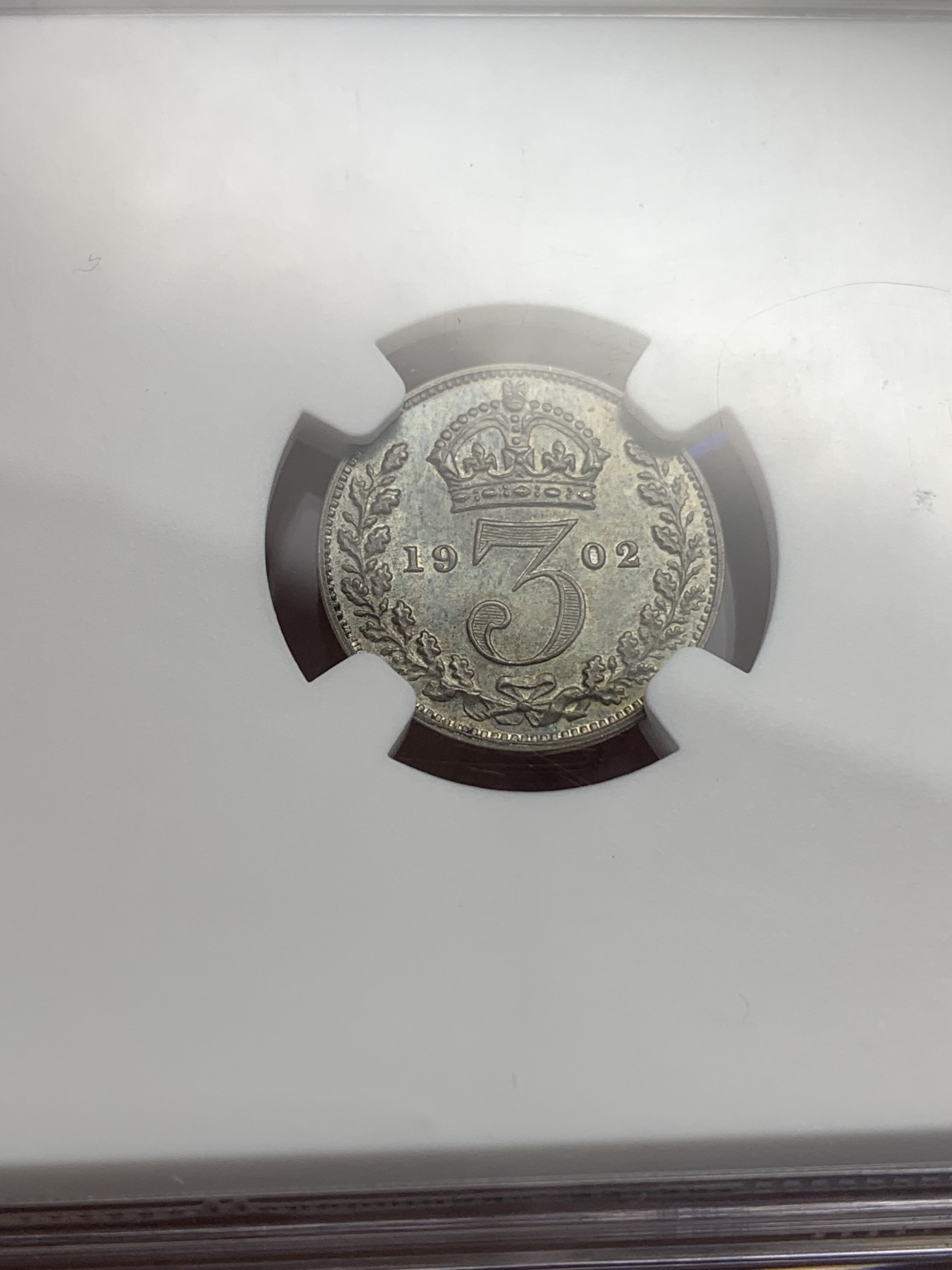 《竞宝斋》第180场-周日，周一2场 (全场包邮) 4枚一组 NGC PF61-64 MATTE 英国1902 爱德华七世 洗脚币 包浆好 MATTE 难得